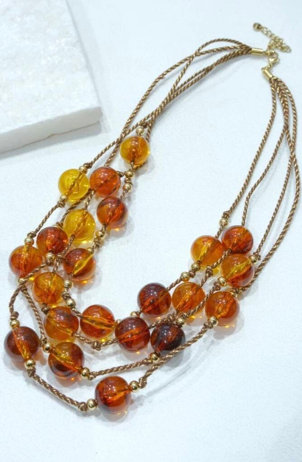 ✨️ Collier multi corde grosse perles✨️
