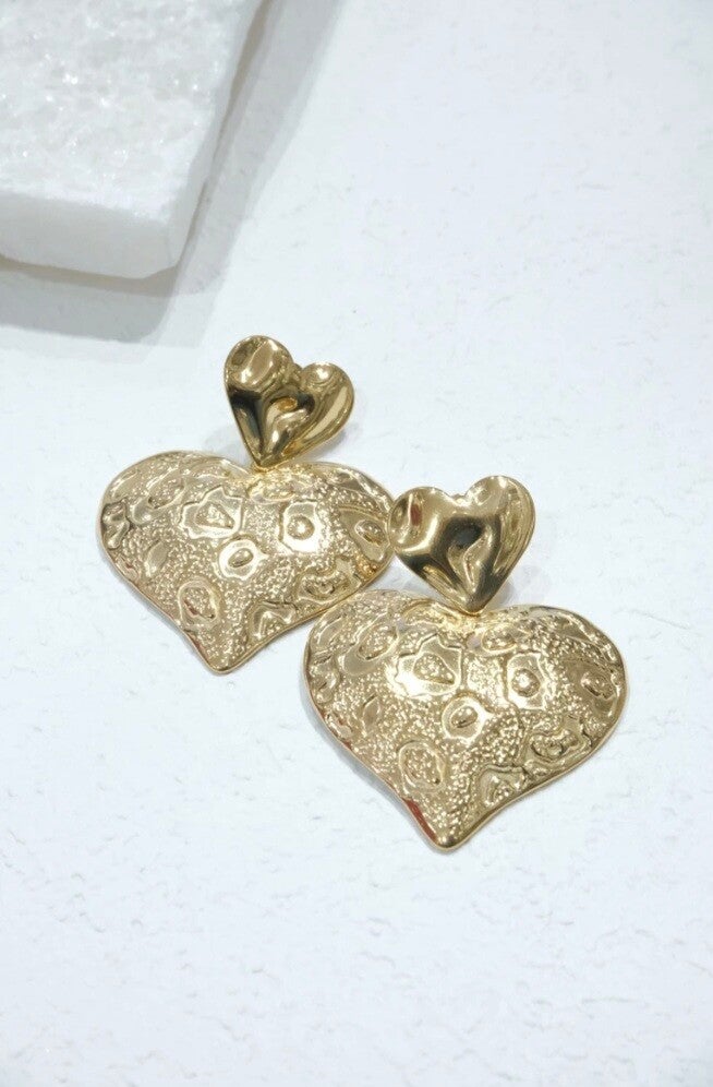 ✨️ Boucles d'oreilles XL cœur ✨️