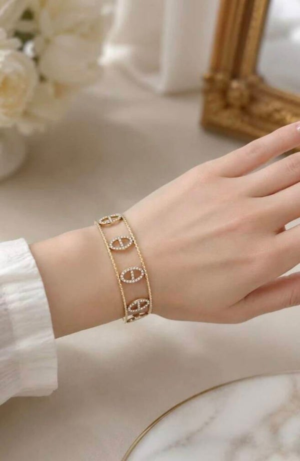 ✨️ Bracelets maille marine strass ✨️