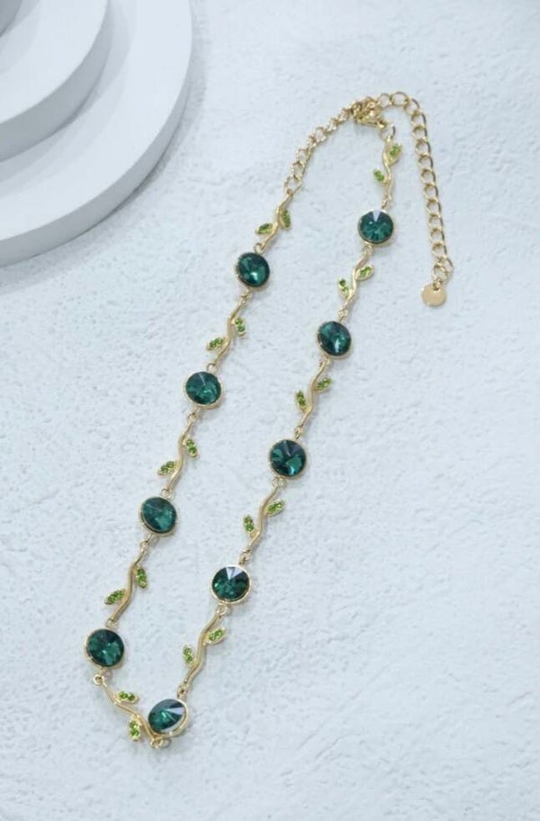 ✨️ Collier Zircons fleur✨️