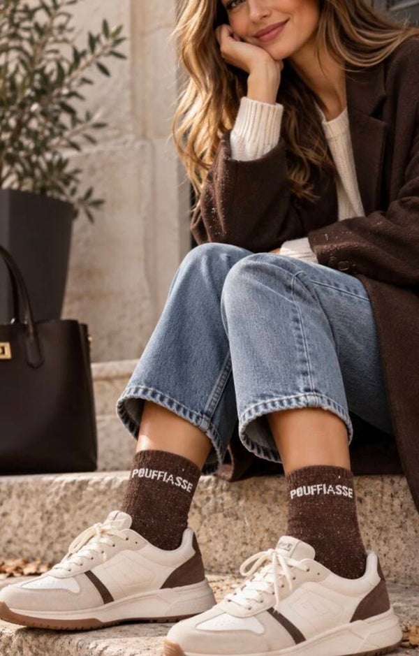 ✨ NOUVEAUTÉ – CHAUSSETTES PAILLETÉES À MESSAGES ✨