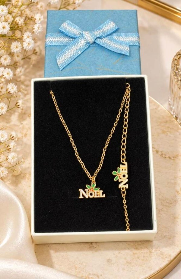 🎄✨ Parure spéciale Noël – Collier & Bracelet ✨🎄