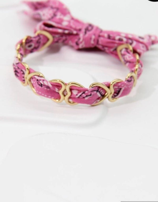 Bracelet Ruban Bandana Marine en Acier Inoxydable – Élégance Intemporelle