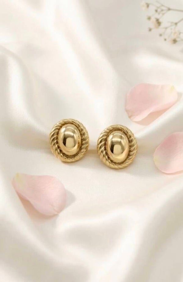 Boucles d’Oreilles Ovales Tressées – Chic Intemporel