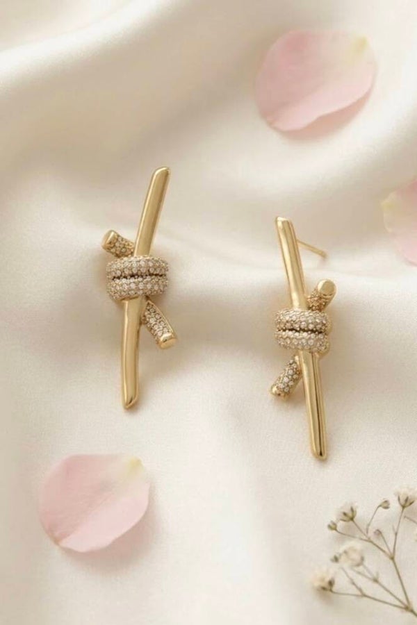 Boucles d’oreilles Nœud Noué Acier Inoxydable