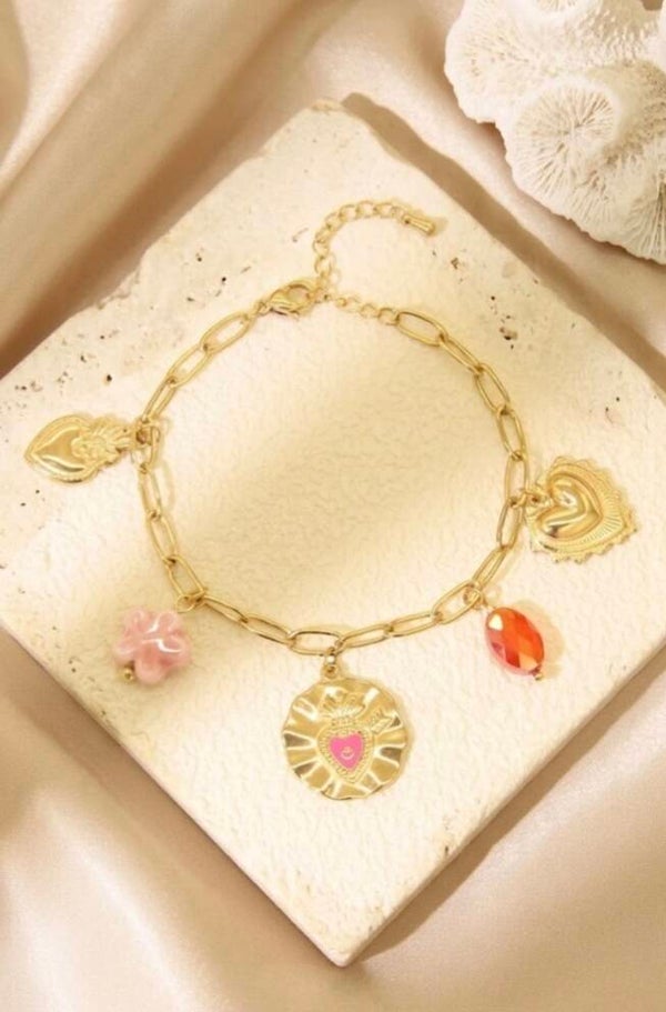 Bracelet Charms en Acier Inoxydable
