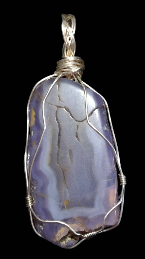 Holly Blue Agate Pendant
