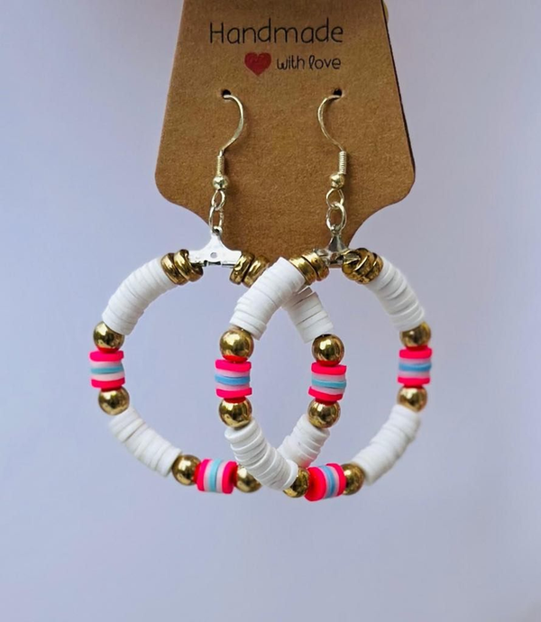 Boucle d’oreille en argile polymère