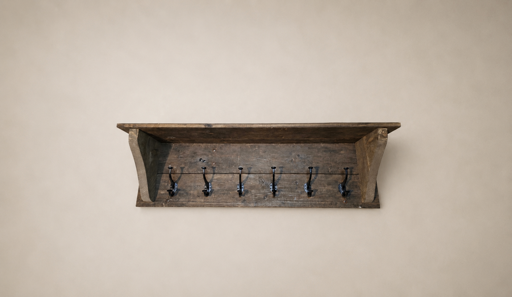 Kapstok van oud geleefd hout - 100 cm