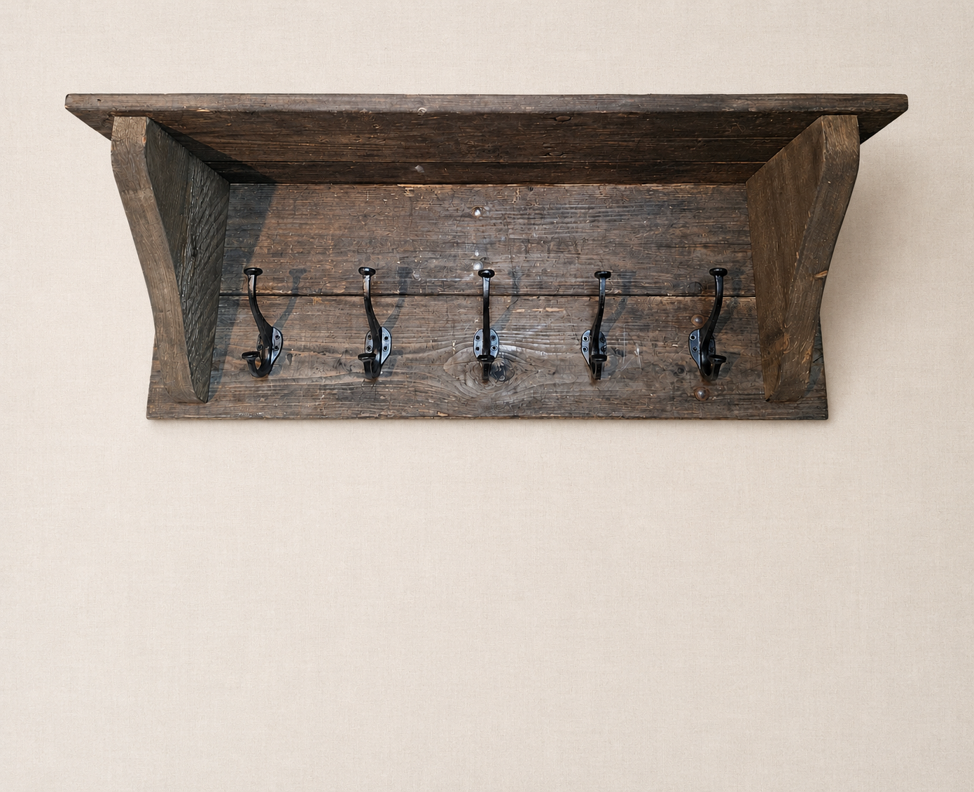 Kapstok van oud geleefd hout - 80 cm