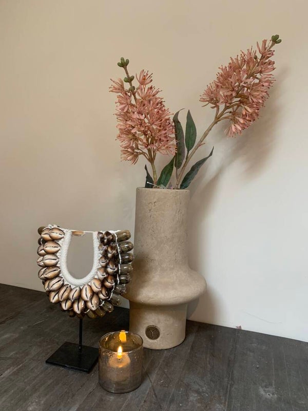 Kunst agave tak oud roze