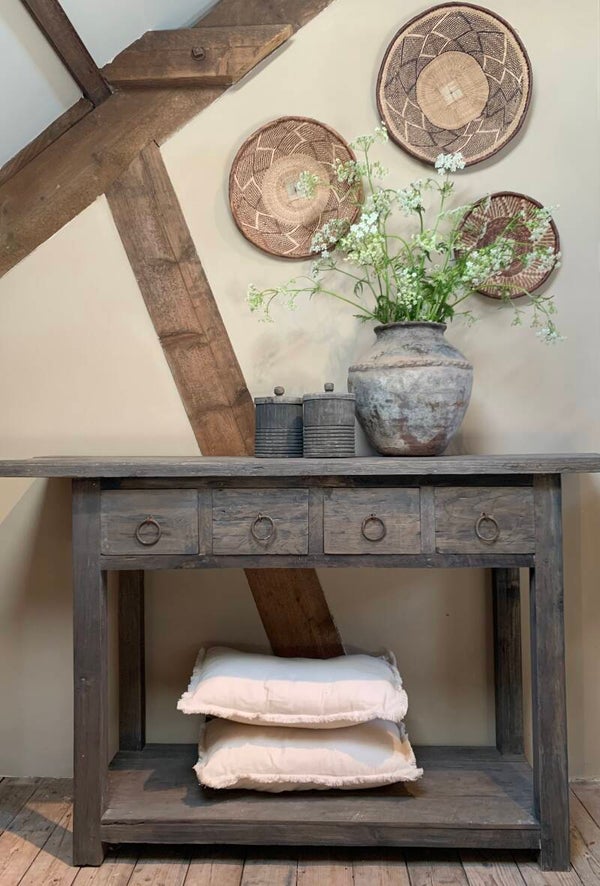 Sidetable oud hout