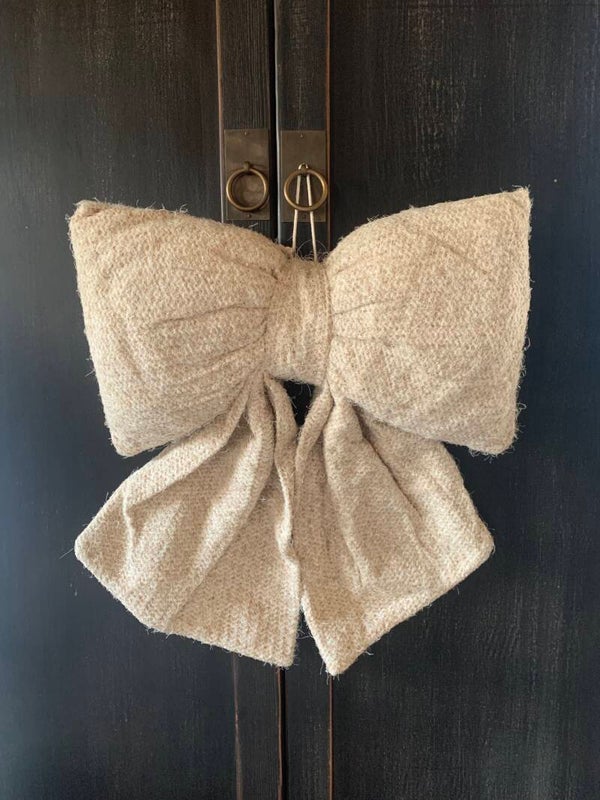 Strik beige groot