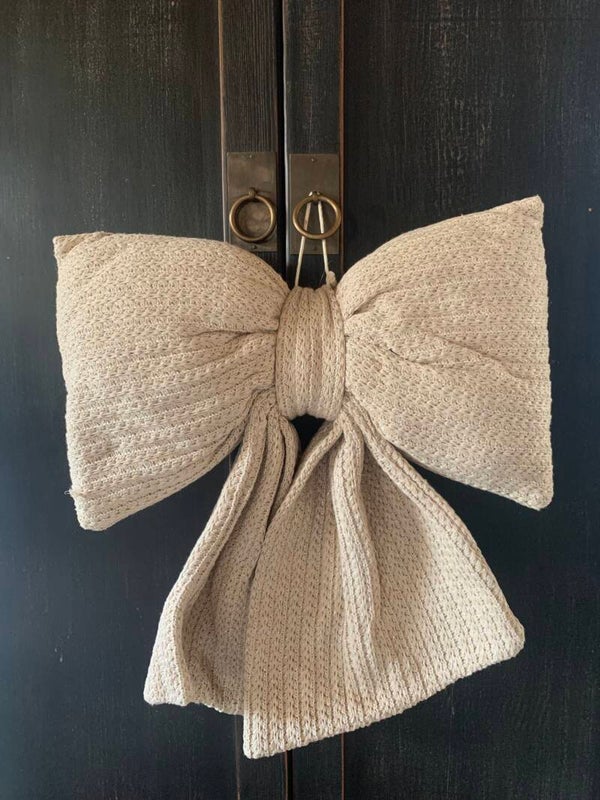 Strik beige glimmend