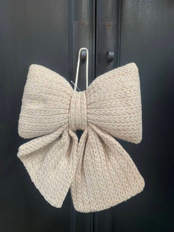 Strik beige glimmend middel