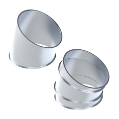 Geperste Bocht 30° (D=100mm)