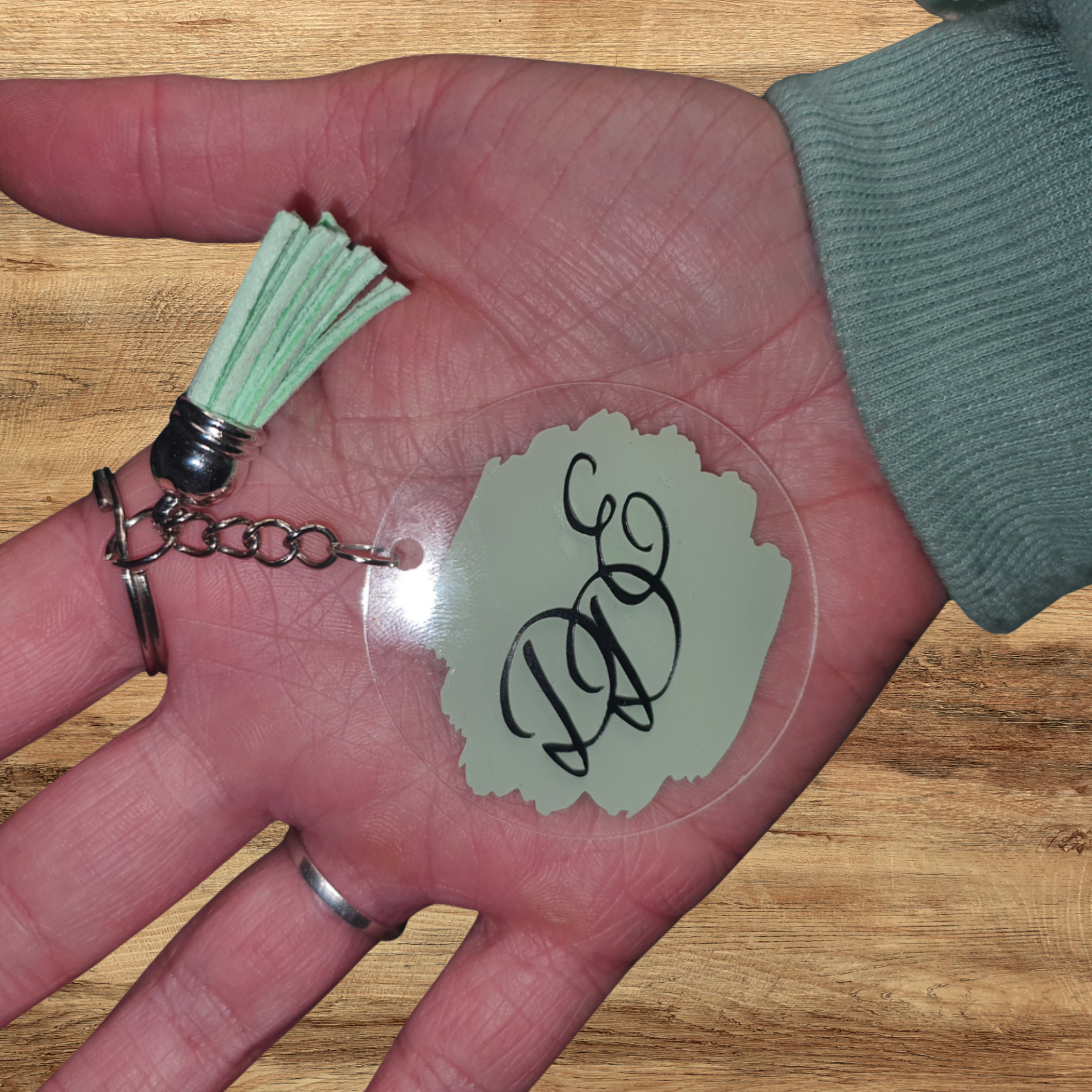 Round Acrylic Keyring