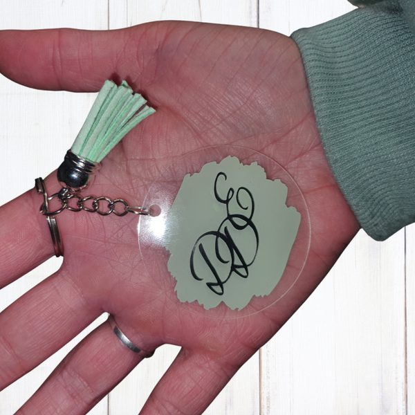 Round Acrylic Keyring