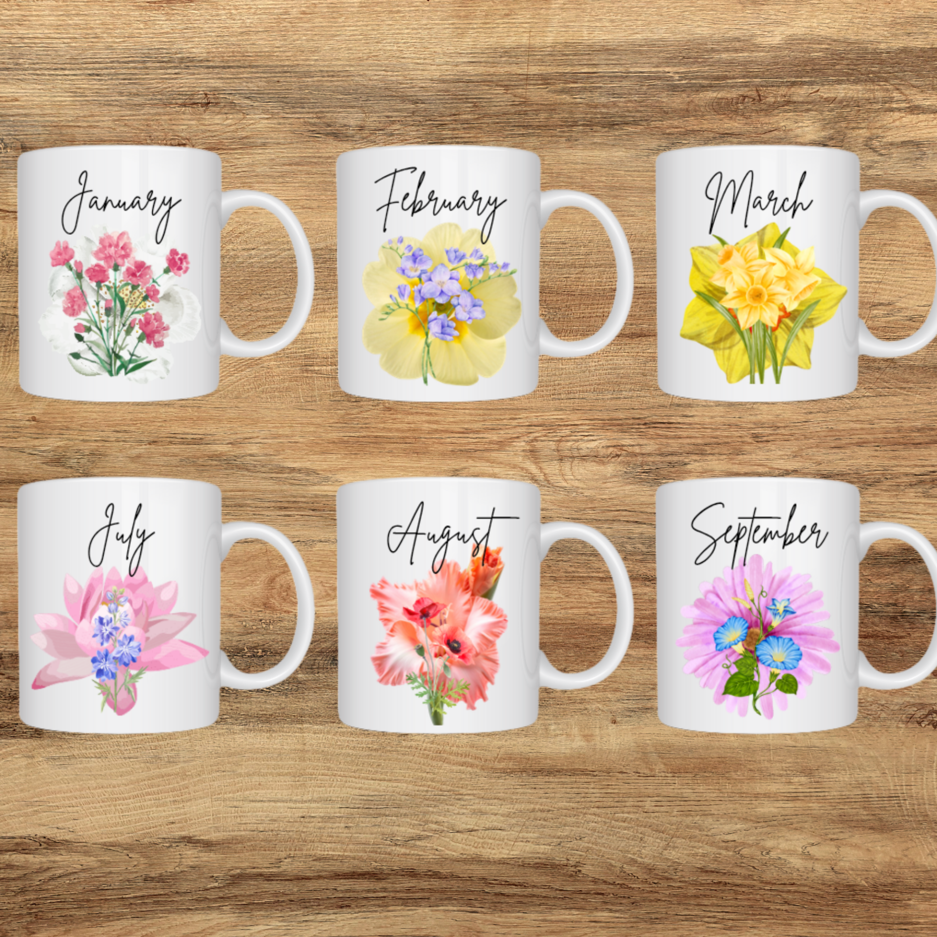 Birth Month Flower Mug