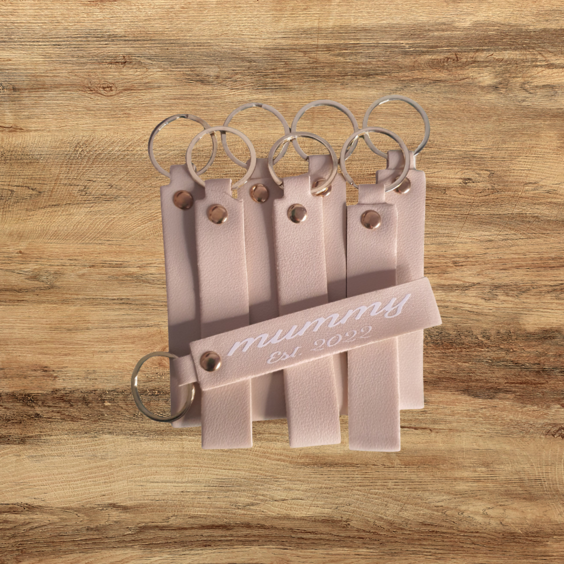 Faux Leather Strap Keyring
