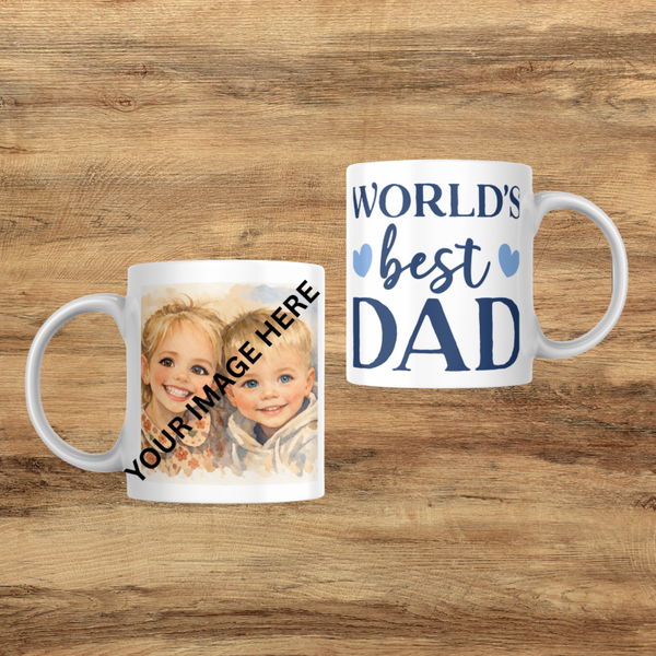 World’s Best Dad photo mug