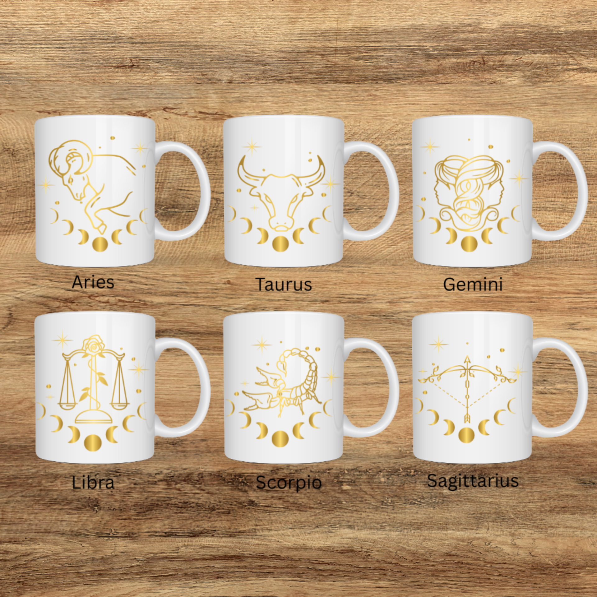 Gold Zodiac Mug