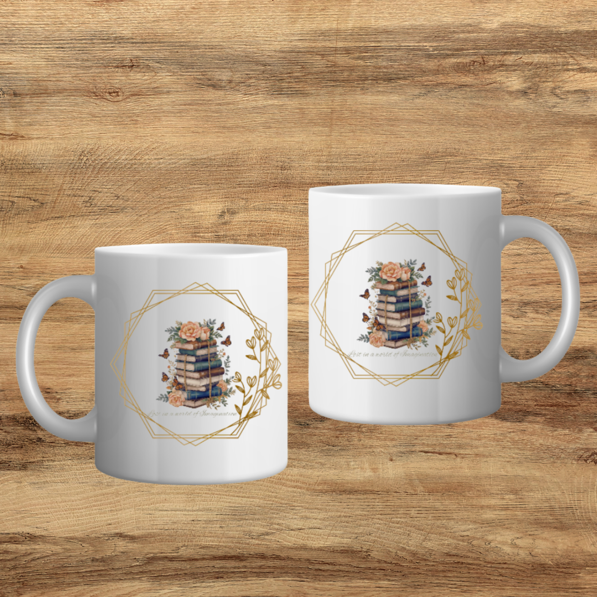 Lost in a world of imagination mug
