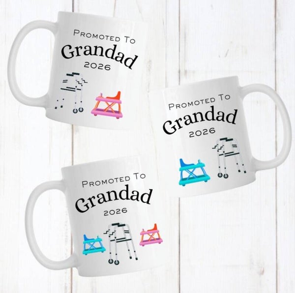 Promoted to Grandad mug