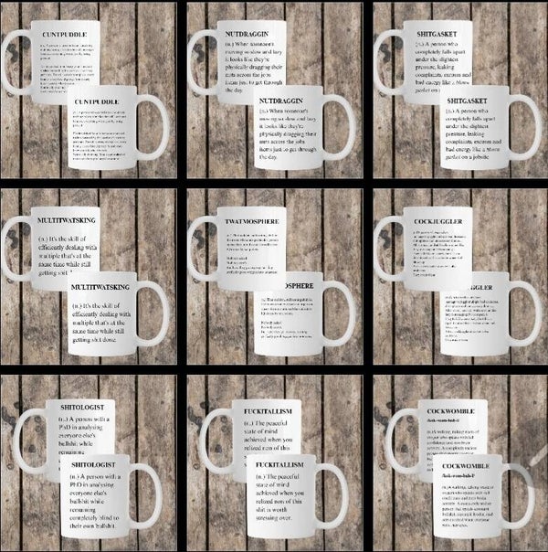 Offensive Dictionary Mug Collection