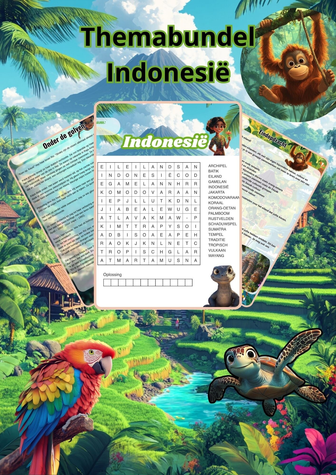 Themabundel - Thema Indonesië - Groep 7/8