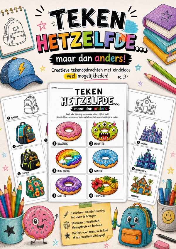 Teken hetzelfde, maar dan anders - Bundel