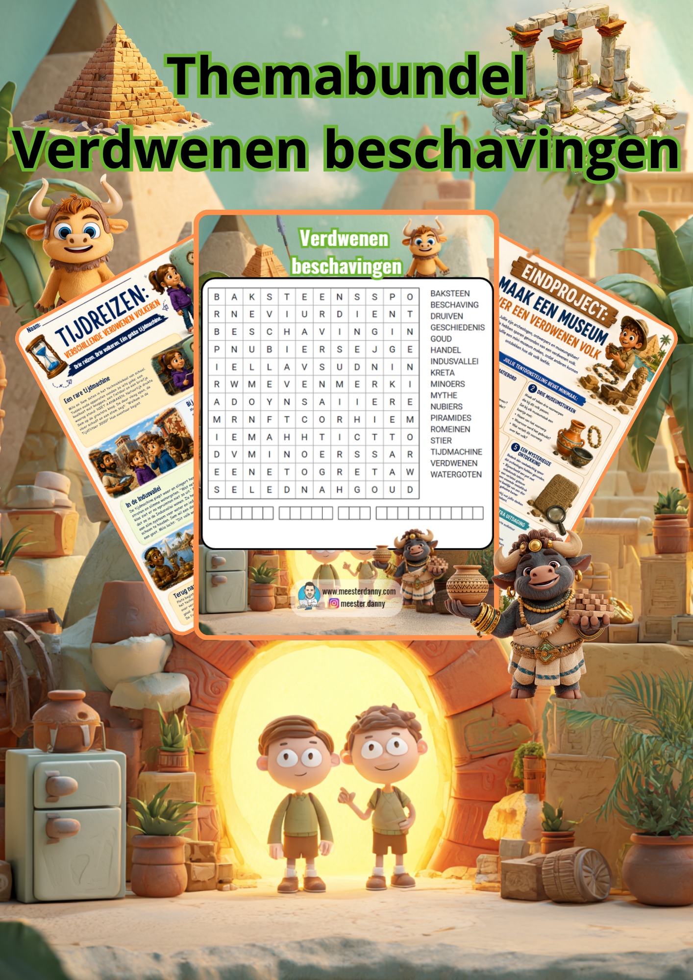 Themabundel - Thema Verdwenen beschavingen - Groep 7/8