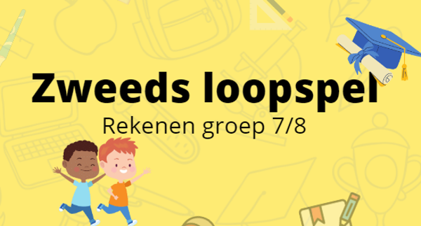 Zweeds loopspel 1 - Rekenen groep 7/8