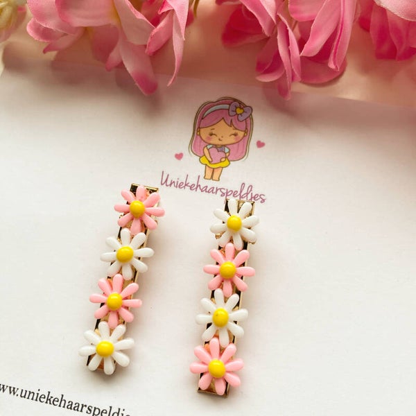 Bloemen speldjes setje van 2