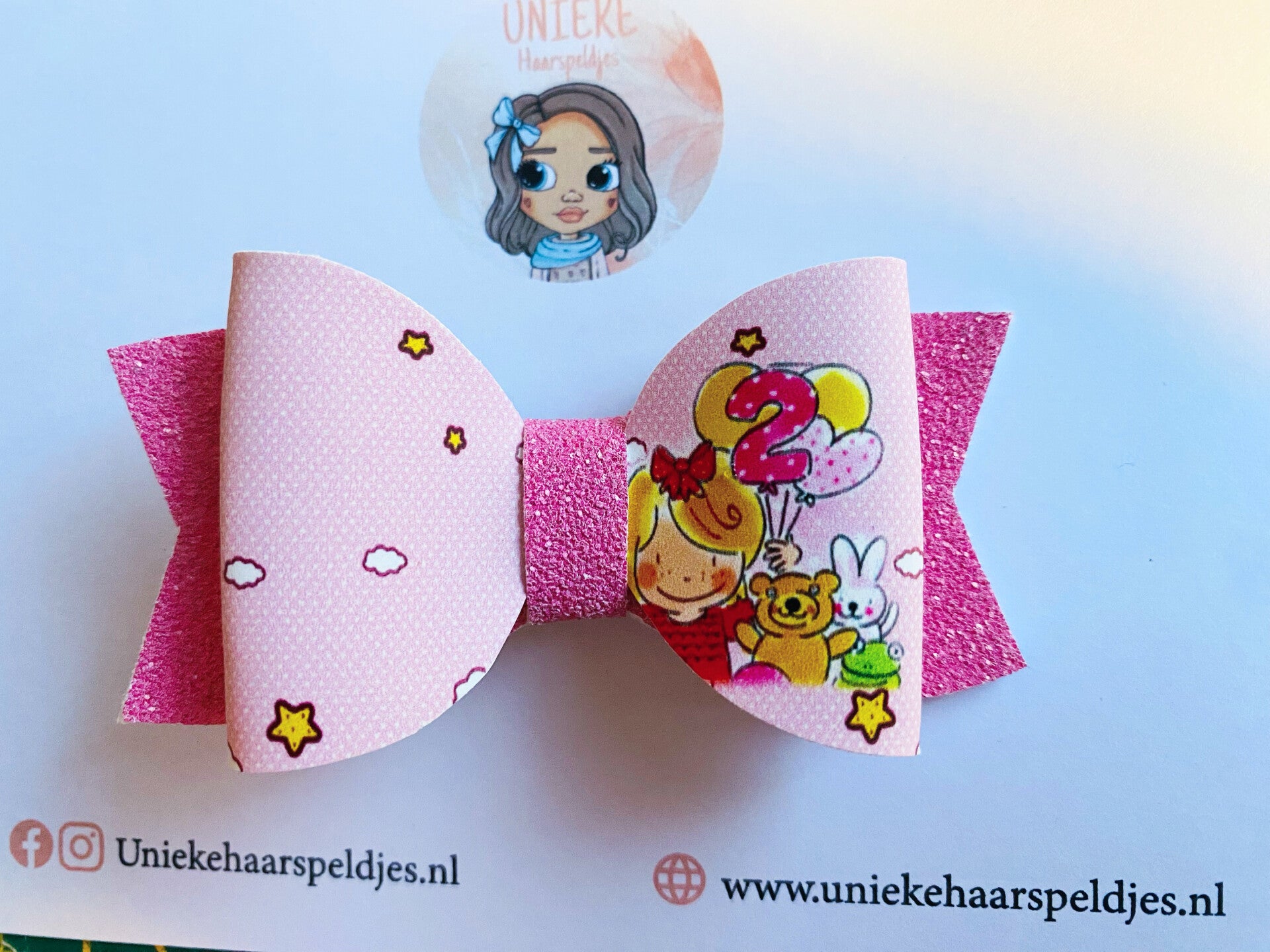 Verjaardags strik 2 jaar blond Amsterdam