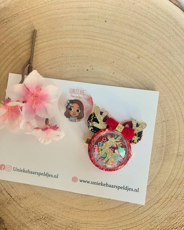 Minnie kerst haarspeldje