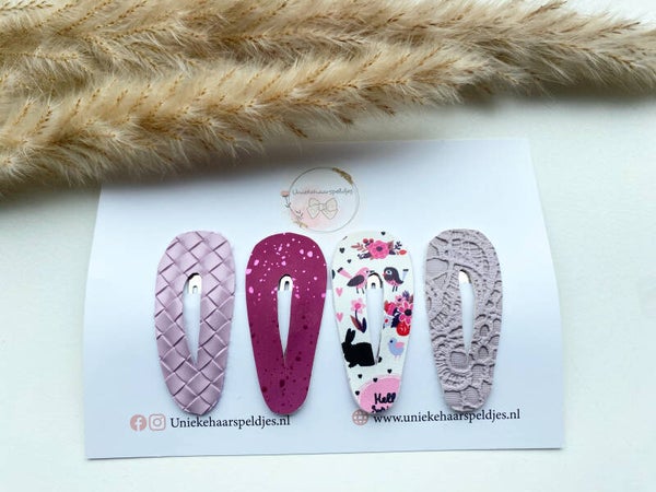 Setje haarspeldjes Lila/Paars