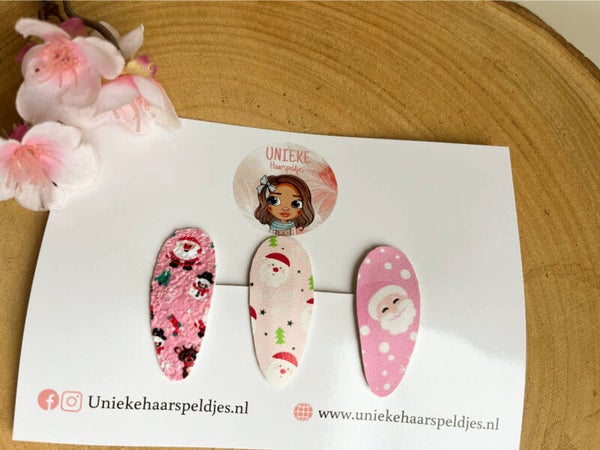 Roze kerstspeldjes setje