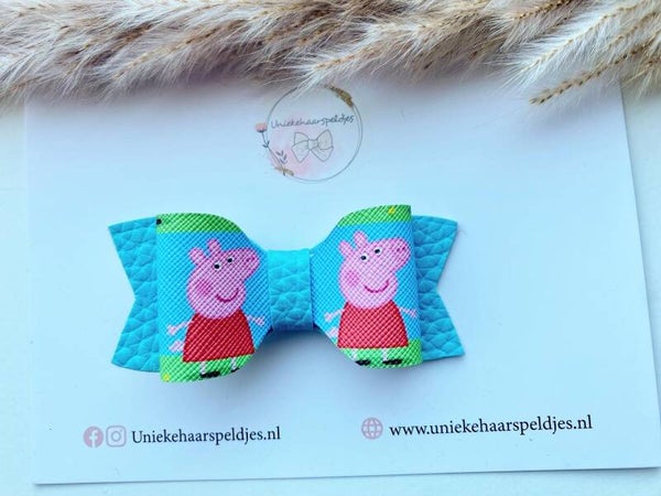 Peppa pig haarstrik 7cm