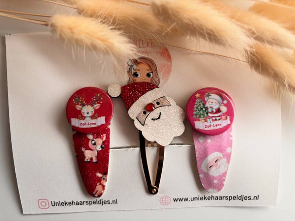 Christmas setje Santa met eigen naam