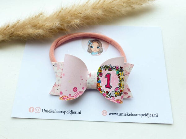 Zacht nylon haarbandje 1 jaar