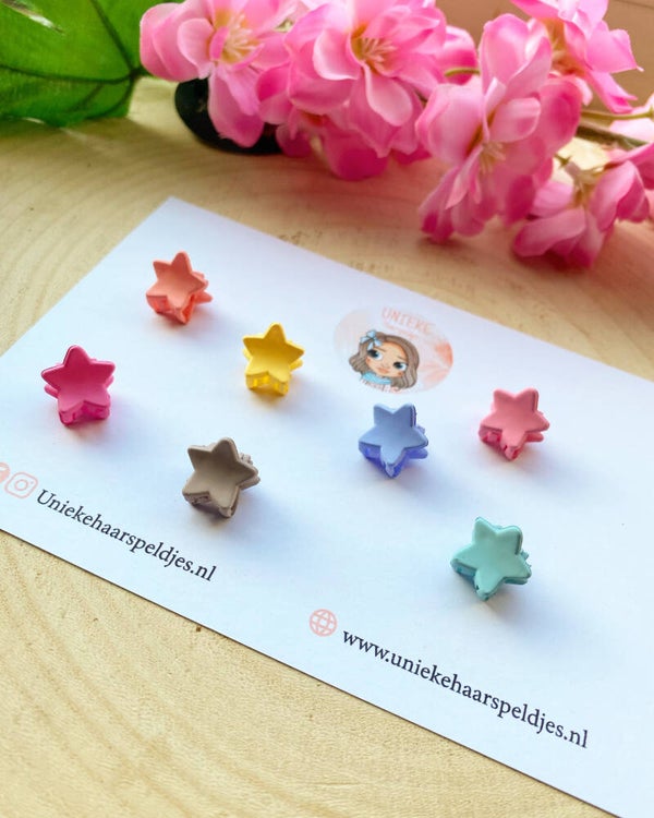 Mini sterren haarclips