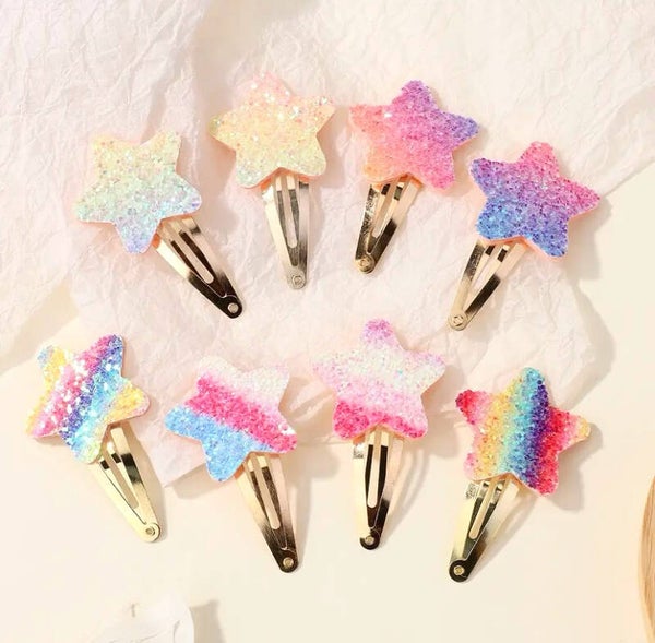 Regenboog haarspeldjes per stuk of hele set