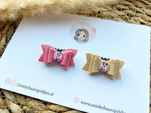 Mini strikjes minnie mouse 3cm