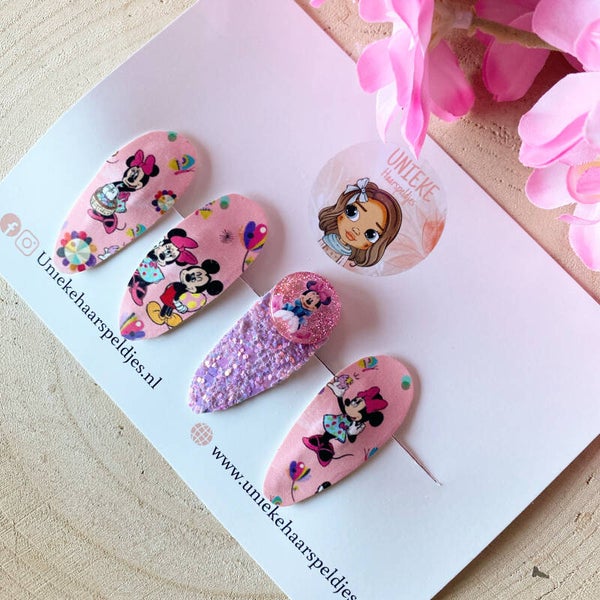 Minnie haarspeldjes setje