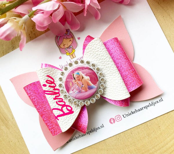 Mooie barbie strik met button van Barbie