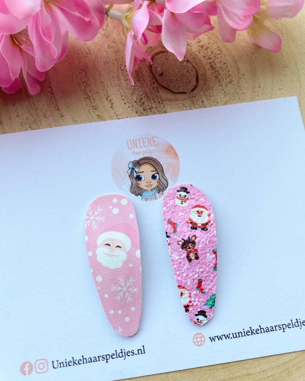 Setje van 2 kerst haarspeldjes