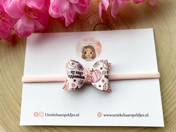 My first Halloween haarbandje