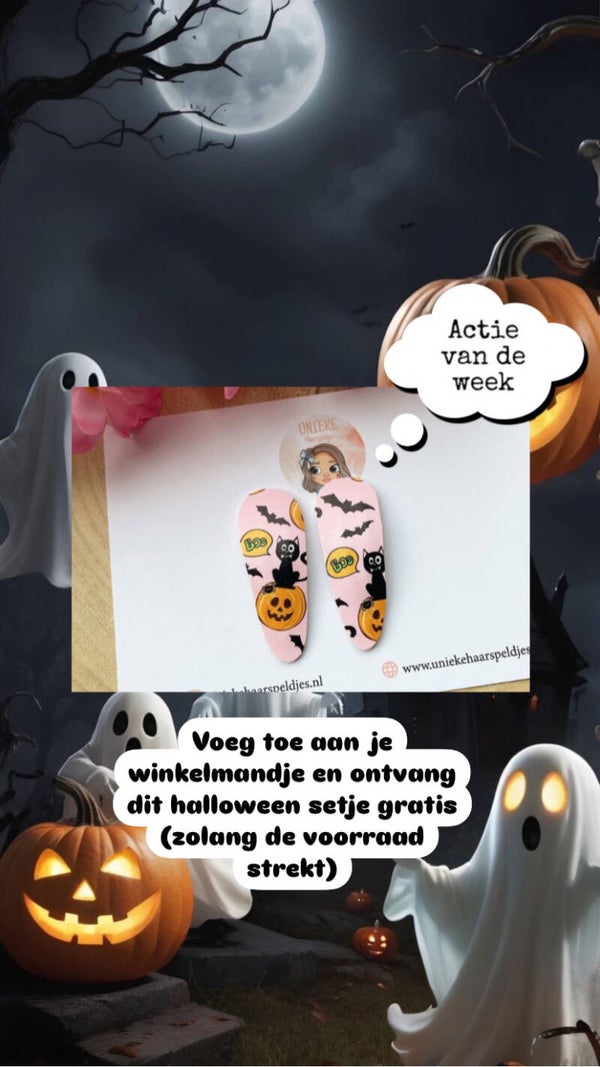 Gratis 2 halloween speldjes bij je bestelling ( 1 setje per klant)