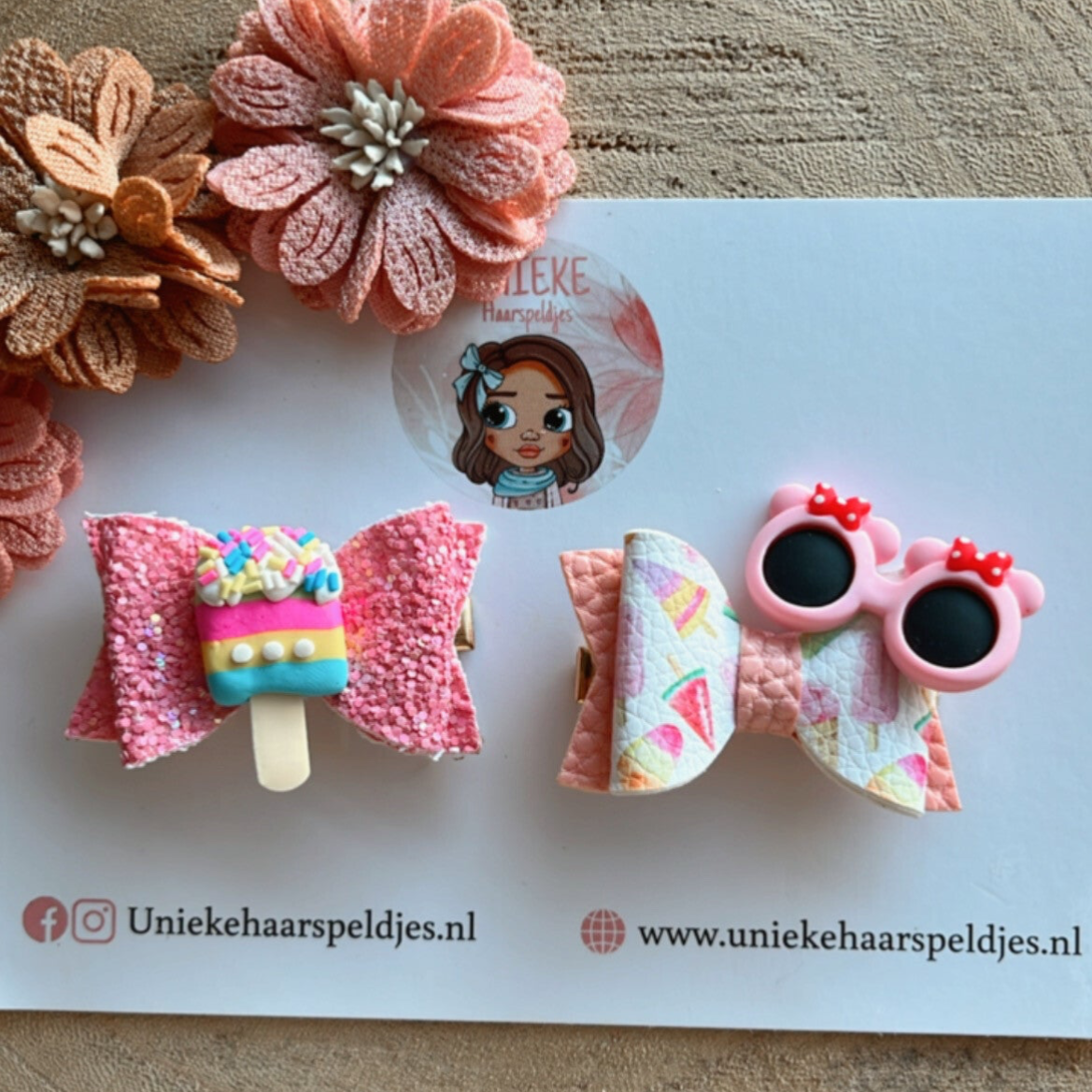 Icecream strikjes setje 5cm